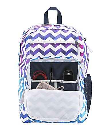 JanSport Digital Big Student Backpack With 15 Laptop Pocket Chevron Office Depot