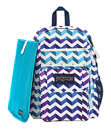jansport backpack big student chevron JanSport Digital Big Student Backpack With 15 Laptop Pocket Chevron