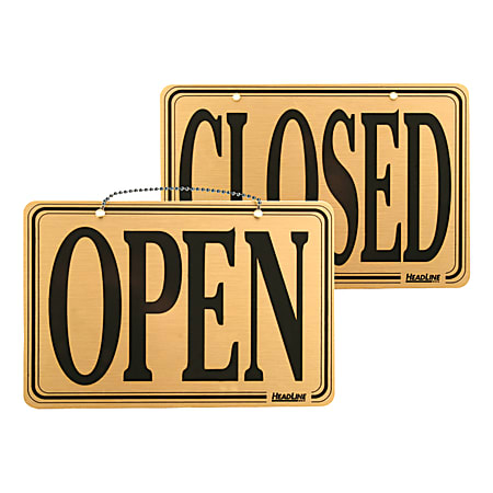 Headline Deluxe Sign OpenClosed - Office Depot
