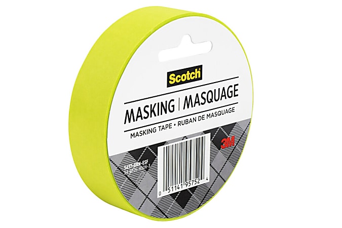 Scotch® Decorative Masking Tape, 15/16" x 27 3/10 Yd., Green