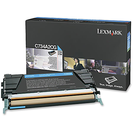 Lexmark™ C734A2CG Cyan Return Program Toner Cartridge