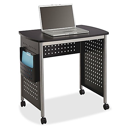 Safco Scoot - Table - mobile - rectangular - black - black, silver base