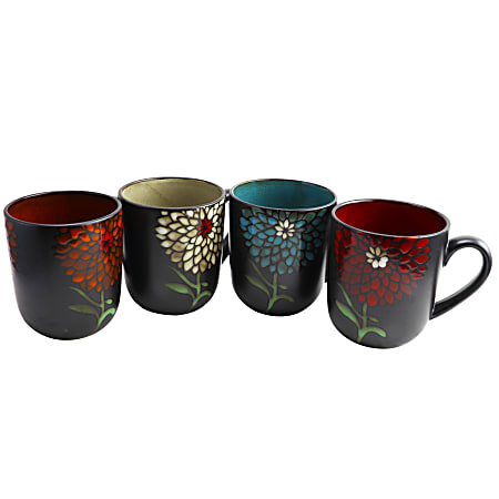 Gibson Home Measurement Cup Set, Multi Color, Stoneware, 4 Piece