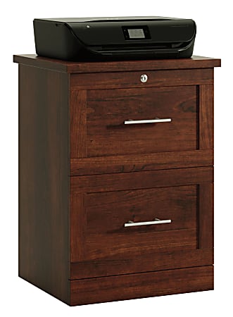 Realspace 17 D Vertical 2 Drawer File Cabinet Mulled Cherry Office Depot
