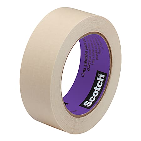3M™ 2040 Masking Tape, 3" Core, 2" x 180', Natural, Pack Of 12