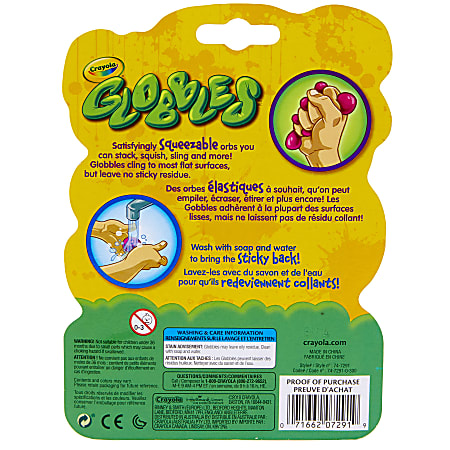 Crayola Globble Squish Toys Assorted Colors Set Of 6 Toys - Office Depot
