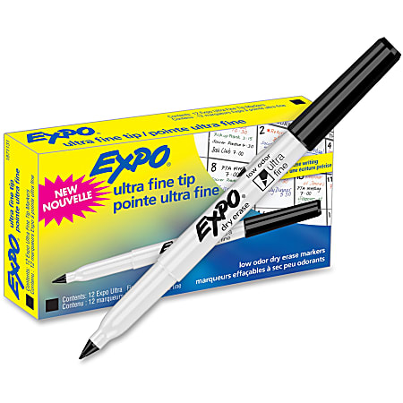 Expo Low Odor Ultra Fine Tip Dry Erase Markers 8-Color Set