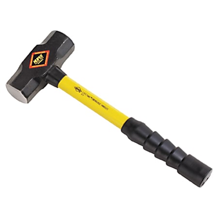 NUPLA Double-Face Blacksmith's Sledge Hammer with Non-slip Super Grip Handle, 6 lbs