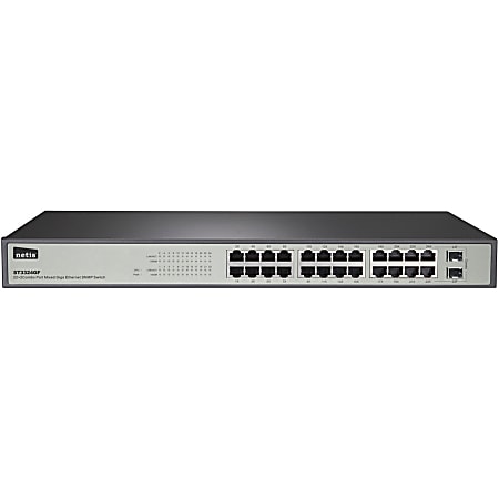 Netis 22GE+2 Combo-Port Gigabit Ethernet SNMP Switch