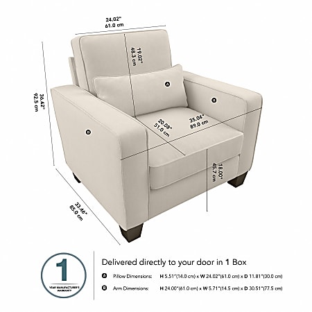 Standard accent chair dimensions sales