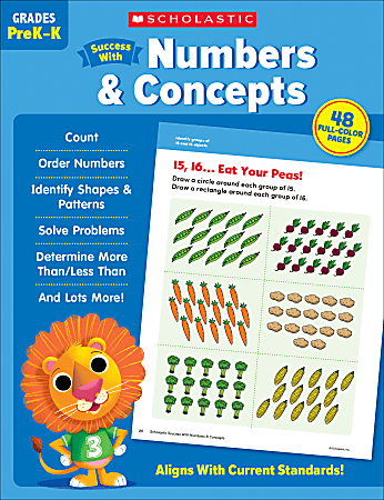 Scholastic Success With Numbers & Concepts, Grade Pre-K