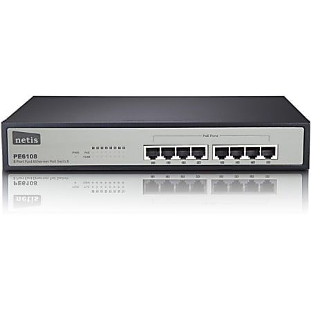 Netis 8 Port Fast Ethernet PoE Switch/8 Port PoE/802.3af