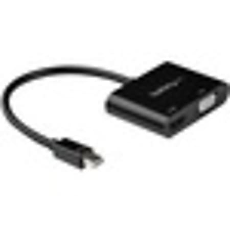 StarTech.com Mini DisplayPort to HDMI VGA Adapter - mDP 1.2 HBR2 to HDMI 2.0 4K 60Hz or VGA Video Monitor Converter - TB2 Compatible