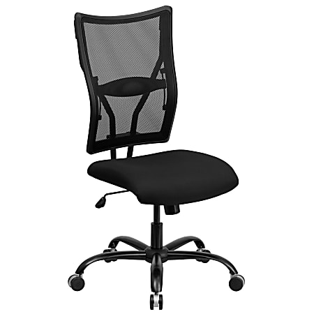 Flash Furniture HERCULES Ergonomic Mesh High-Back Big And Tall Swivel Chair, Black