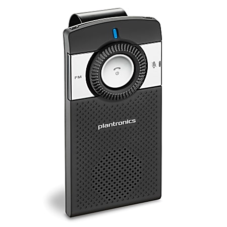 Plantronics® K100 In-Car Bluetooth® Speakerphone, Black/Silver