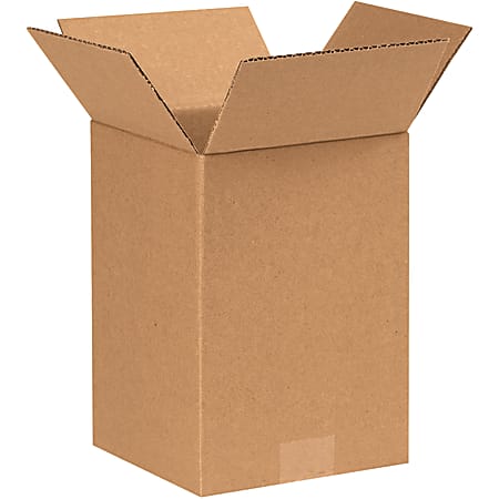 Partners Brand Corrugated Boxes, 9"H x 7"W x 7"D, 15% Recycled, Kraft, Bundle Of 25