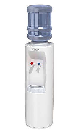 Oasis® Atlantis Hot/Cold Floorstand Bottle Water Cooler, 5 Gallons, White