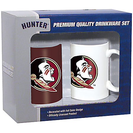 Hunter® NCAA Ceramic Mug Set, 11 Oz, Florida State Seminoles, Pack Of 2