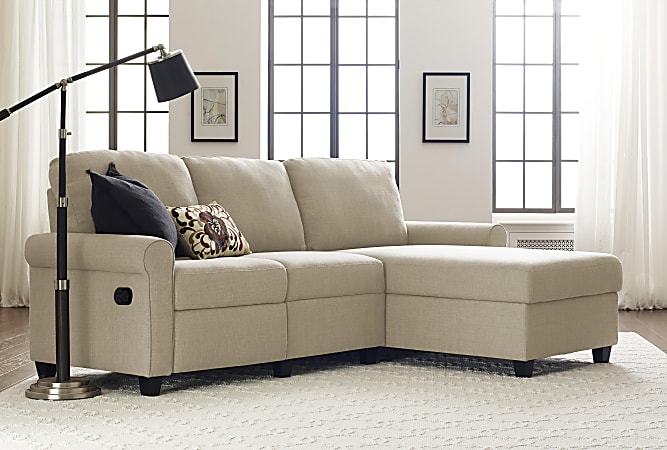 Serta Copenhagen Reclining Sectional With Storage Chaise Right