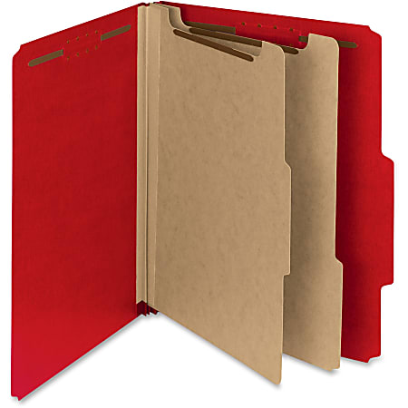 Smead® 100% Recycled Colored Classification Folders, 2-Dividers,
