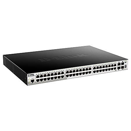 D-Link DGS-1510-52X Ethernet Switch - 48 Ports - Manageable - Gigabit Ethernet, 10 Gigabit Ethernet - 10/100/1000Base-T, 10GBase-X - 2 Layer Supported - Modular - Twisted Pair, Optical Fiber