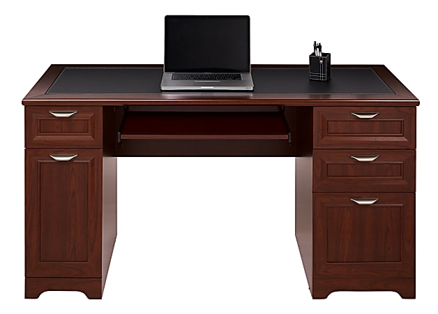 Realspace® Magellan 59"W Manager's Computer Desk, Classic Cherry