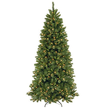 Pre-Lit Lehigh Valley Pine Tree, 7 1/2'H x 45" Diameter, 500 Clear Lights