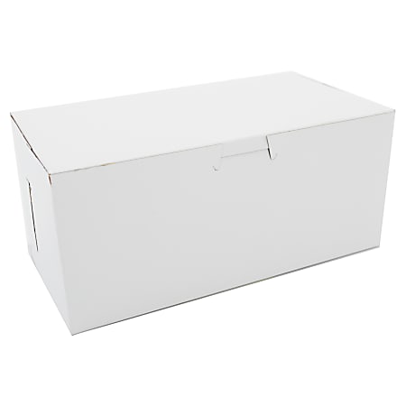 SCT® Bakery Boxes, Non-Window, 9" x 4" x 5", White, Pack Of 250 Boxes