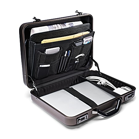 Samsonite Delegate 3.1 Polycarbonate Attach 18 H x 14 W x 4 D Gun Metal Gray Office Depot