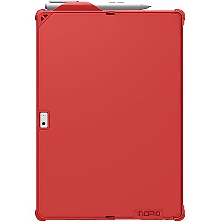 Incipio feather [HYBRID] Rugged Case with Shock Absorbing Frame for Microsoft Surface 3 - For Tablet - Red - Shock Absorbing, Dust Resistant, Dirt Resistant