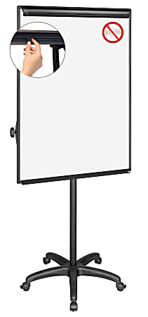 MasterVision® Easy Clean™ Mobile Non-Magnetic Dry-Erase