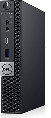 Dell™ Optiplex 5060 Micro Refurbished Desktop PC, Intel® i5, 16GB Memory, 512GB Solid State Drive, Windows® 10 Pro