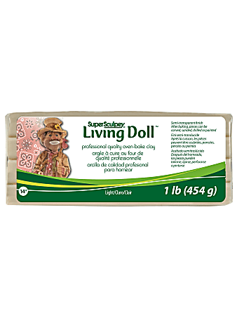 Sculpey Living Doll Modeling Compound, 1 Lb, Light