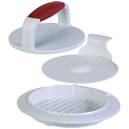 Starfrit® Hamburger Press, Red/White