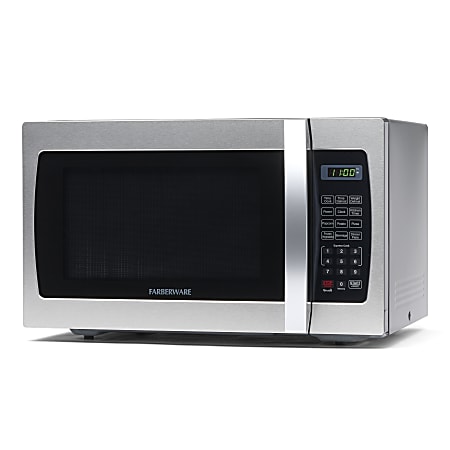 Farberware Classic 1.1 Cu. ft. 1000-Watt Microwave Oven Metallic Red