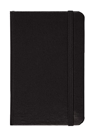 FORAY® Hardbound Pocket Size Journal, 192 Pages, 3 1/2" x 5 1/2", Black