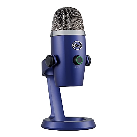 Blue Yeti Nano Premium USB Microphone For Gaming/Podcasting/Recording/Streaming, Vivid Blue, 988-000089