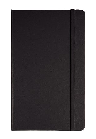 FORAY™ Colorblock Hardbound Journal, 5" x 8 1/4", 240 Pages, Black