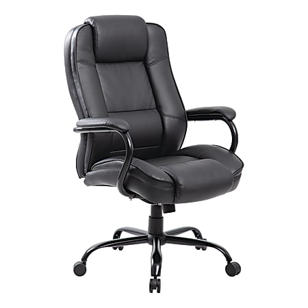 Boss Office Products Inc. Chaise de posture Boss noire Deluxe avec