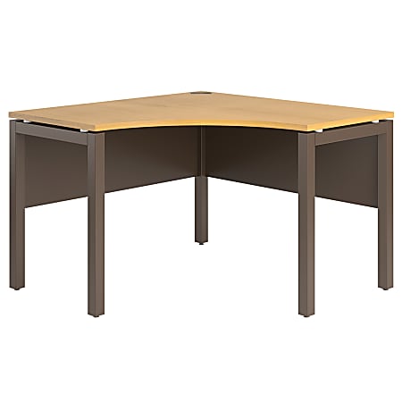 Christopher Lowell Integr8 Corner Desk, Nexus Oak/Bronze Mist