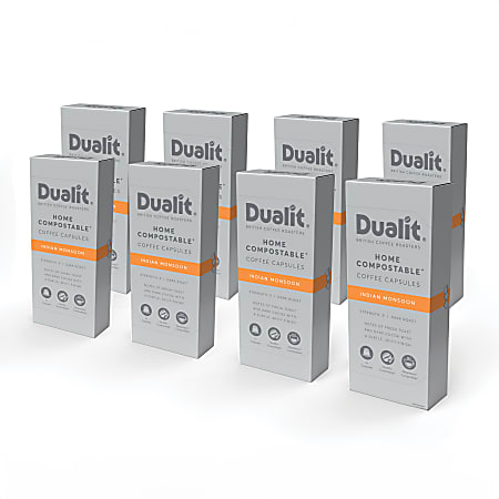 Dualit And Nespresso&reg; Compatible Coffee NX Pods, Indian Monsoon Espresso, Carton Of 80 Pods