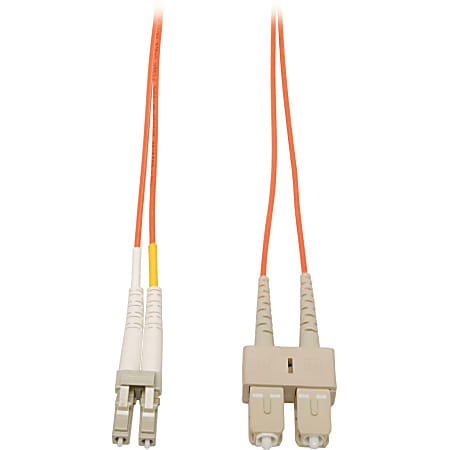 Tripp Lite 15M Duplex Multimode 62.5/125 Fiber Optic Patch Cable LC/SC 50' 50ft 15 Meter - SC Male - LC Male - 49.21ft - Orange