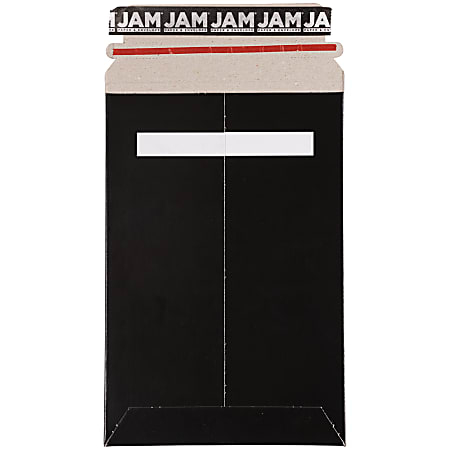 JAM Paper® Photo Mailer Envelope, 6" x 9", 100% Recycled, Black