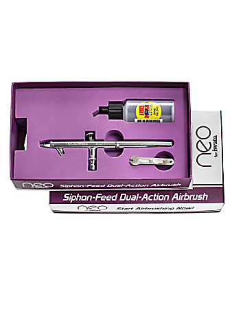  Iwata Beginner Airbrush Neo Cn Gravity Set,Silver