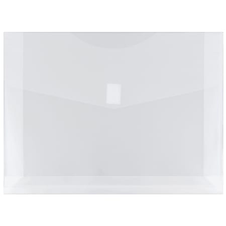JAM Paper® Plastic Booklet Expansion Envelopes, Letter-Size, 9