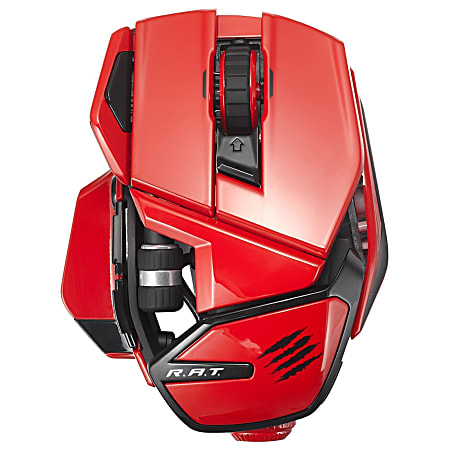 Mad Catz Office R.A.T. Wireless Mouse For PC, Mac, And Android, Red