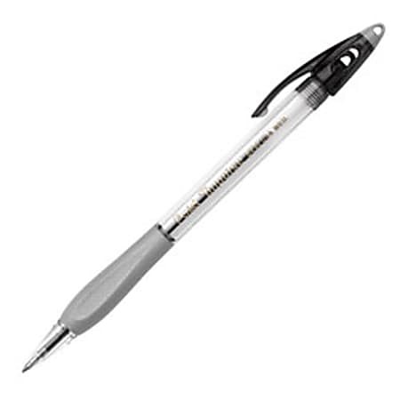 Pentel R.S.V.P. Ballpoint Pens Fine Point 0.7 mm Clear Barrel Black Ink  Pack Of 12 - Office Depot