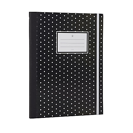 See Jane Work® Business Notebook, College Ruled, 80 Pages, Black Dot