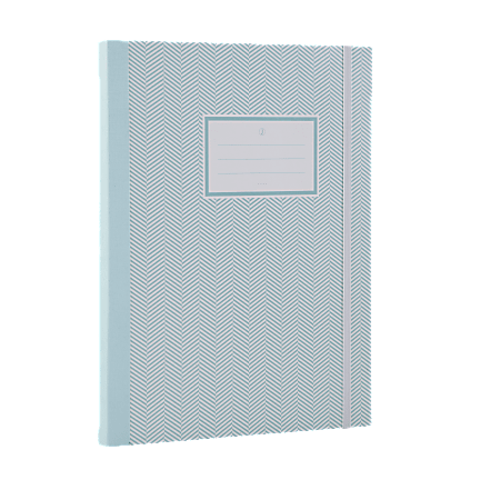 See Jane Work® Business Notebooks, College Ruled, 80 Pages, Blue Herringbone