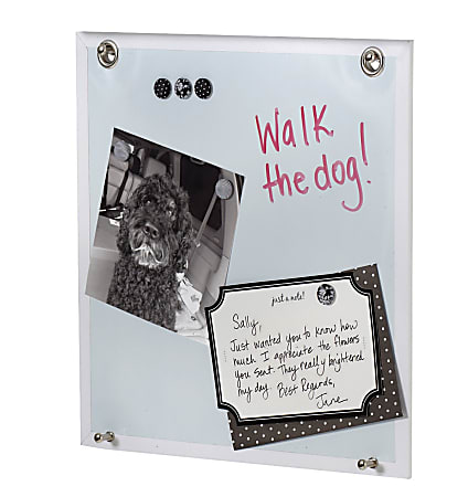 Realspace® Unframed Dry-Erase Whiteboard Magnetic Panel, 12" x 12", White